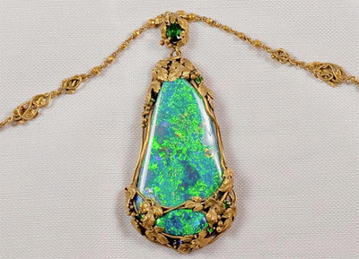 Famous for His Stained Glass, Louis Tiffany Designed This Opal Necklace in 1929