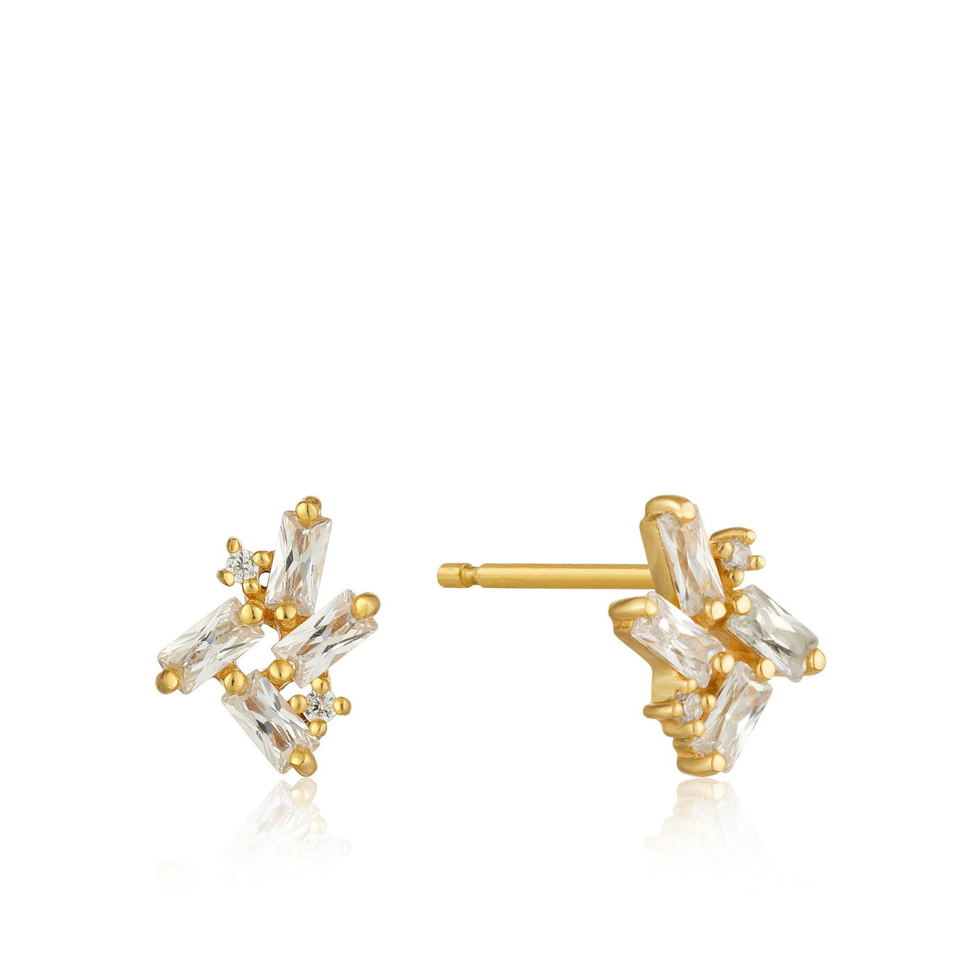 Ania Haie Yellow Gold Cluster Earrings  E018-05G