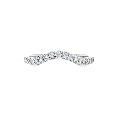 Beeghly & Co. 14 Karat White Gold 1/4CTW Contour Diamond Wedding Band - Lady's BCR-115