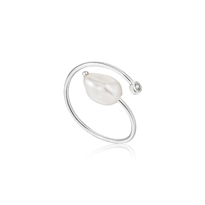 Ania Haie Silver Peal Twist Ring R019-01H
