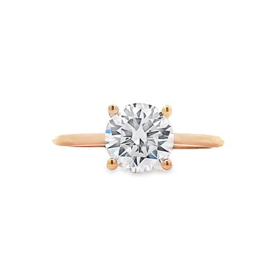 FANA 14 Karat Yellow Gold Solitaire Diamond Engagement Ring S4014/YG 1.5CT