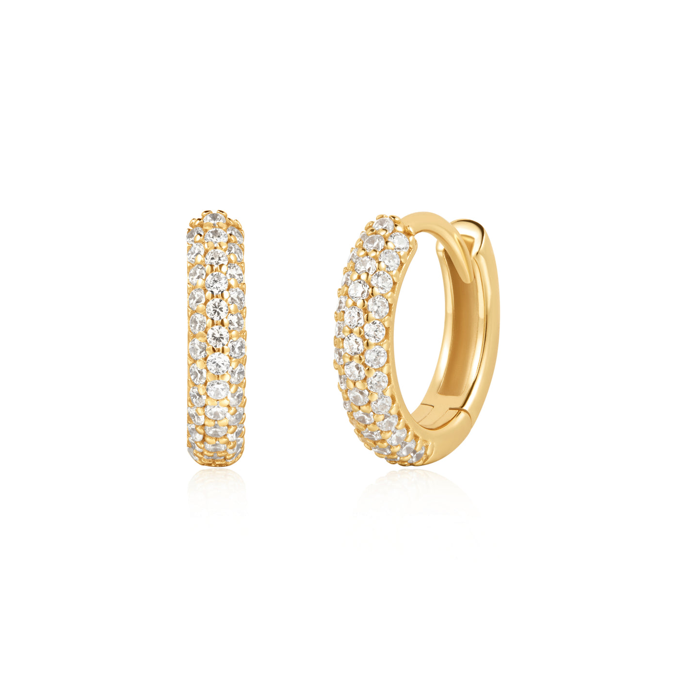 Ania HaieYellow Gold Huggie Earrings E057-04G