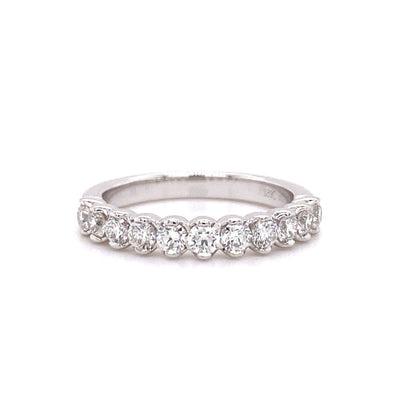 Simon G Jewelry 18 Karat Round Diamond Wedding Band - Women's MR3012-B