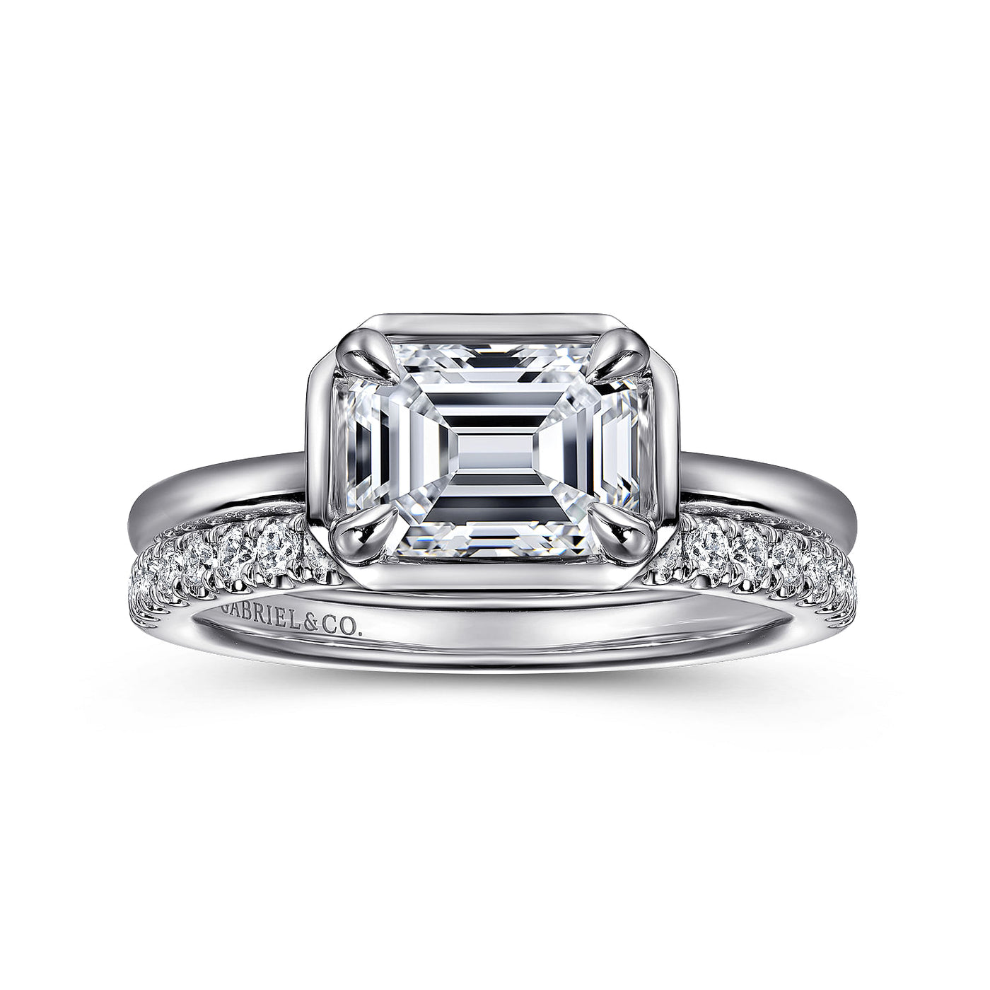 Gabriel & Co. 14 Karat White Gold Solitaire Diamond Engagement Ring ER16483E6W4JJJ