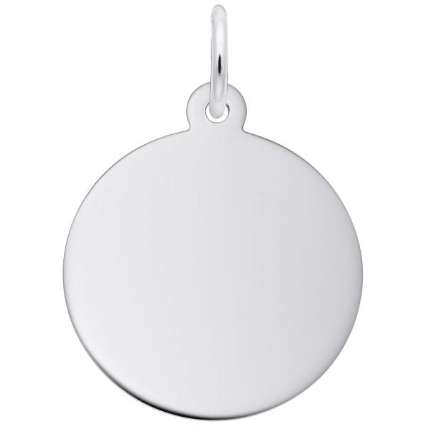 Sterling Silver Disc Charm 4600-0