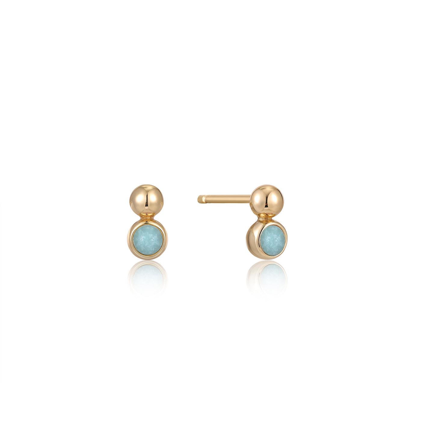 Ania Haie Yellow Gold Stud Earrings E045-01G-AM