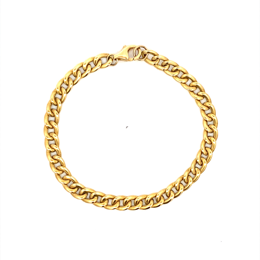 Estate 18 Karat Yellow Gold Fancy Link Bracelet
