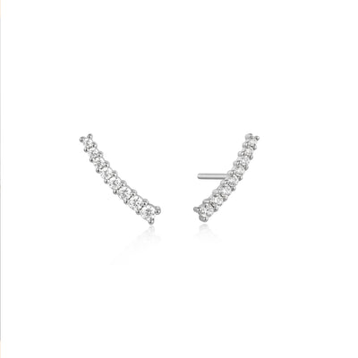 Ania Haie Silver CZ Crawler Earrings 037-03H