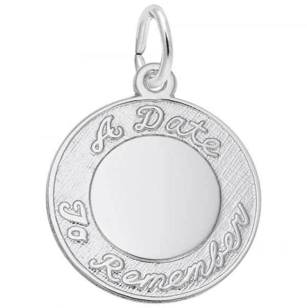 Rembrandt Sterling Silver,  A Date to Remember Charm 6301-000