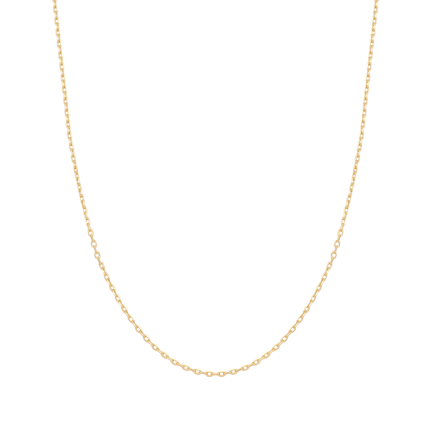 Ania Haie Yellow Gold Mini Link Charm Chain Necklace N048-01G
