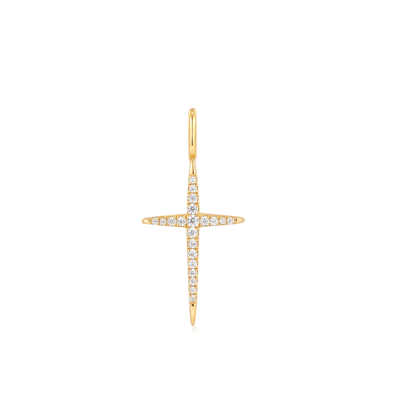 Ania Haie Sterling Silver/Gold Cross Charm NC048-31G