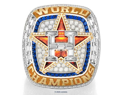 624 Diamonds, 55 Sapphires Star in Astros' 2022 World Series Championship Ring