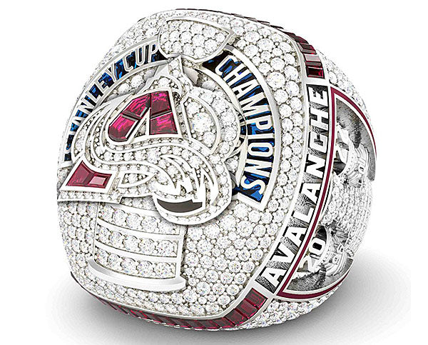 Colorado Avalanche 2022 Stanley Cup Rings Boast 731 Gems Weighing 18.5 –  Beeghly & Co.