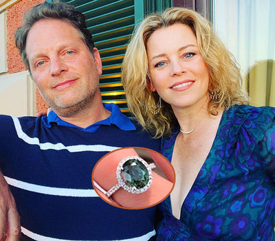 Breaking Tradition: Elizabeth Banks Marks 20th Anniv. With 'Peacock' Sapphire