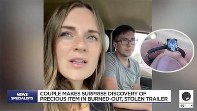 Symbol of Hope: Utah Couple Finds 'Miracle Ring' Amidst Ashes of Stolen Trailer