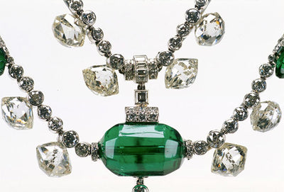 May's Birthstone: 'Maharaja of Indore Necklace' Features 15 Drilled Emeralds