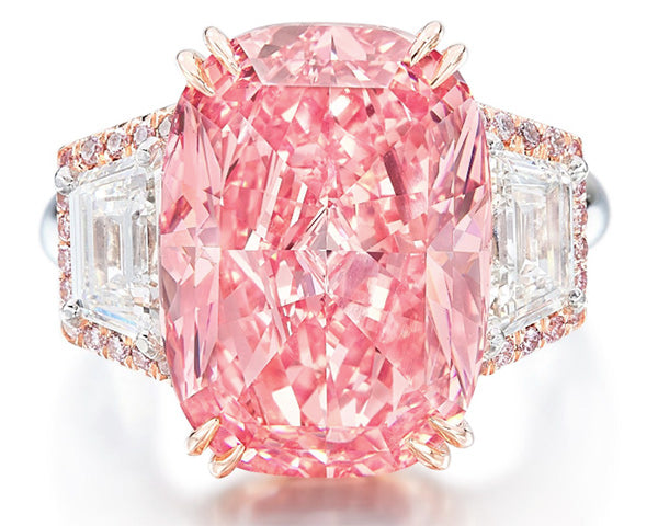 Pink Sapphire Multi Heart Ring