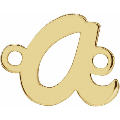Yellow Gold Script 'A' Link
