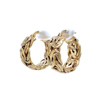 ESTATE Byzantine Hoops in Yellow Gold