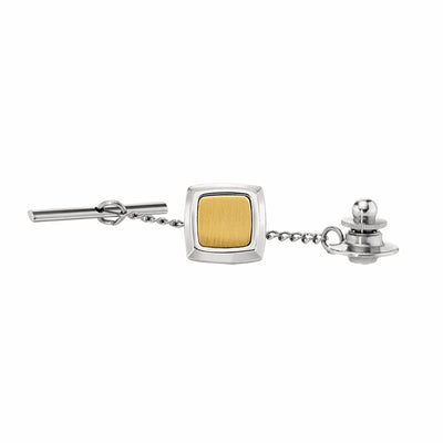 Ion Inlay Tie Tac in Stainless Steel