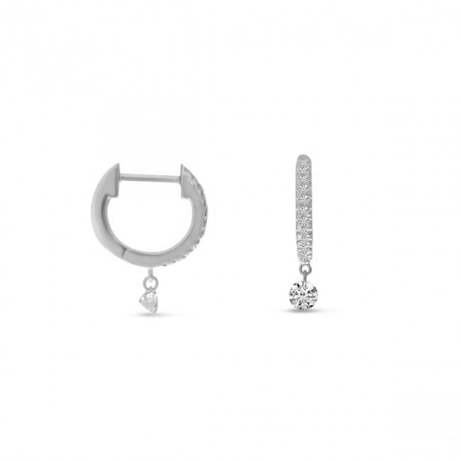 14 Karat Huggie Earrings Diamond Earrings E10244W