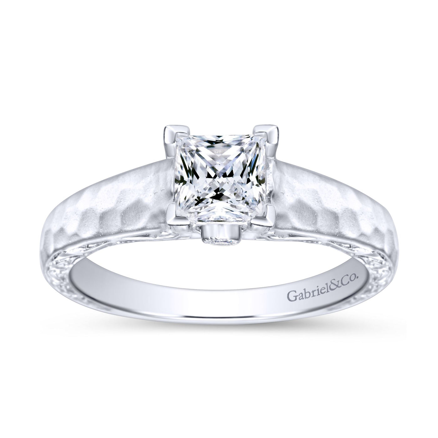 Brian's Vault 14 Karat Princess Shape Engagement Rings GABER9059W44JJ