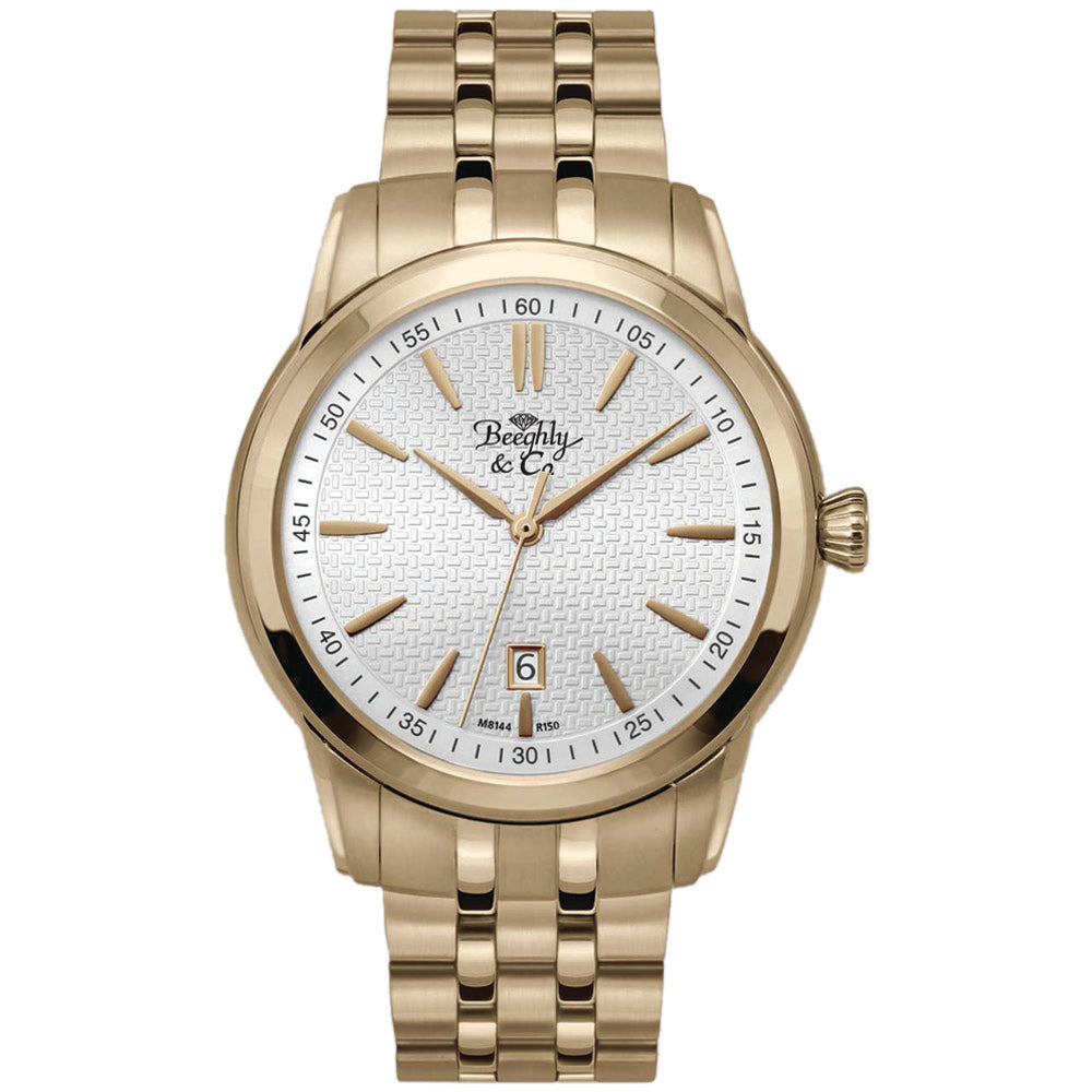 Beeghly and Company Automatic Yellow tone  Stainless Steel  Automatic Dress Watch M8144Y/B-SIL