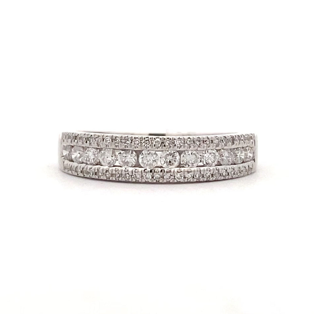 1/2 CTW Diamond Band in White Gold