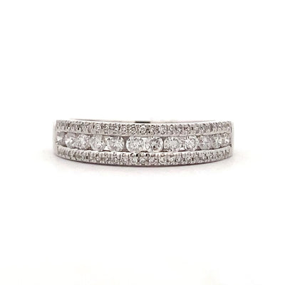 1/2 CTW Diamond Band in White Gold