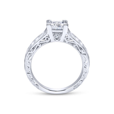Brian's Vault 14 Karat Princess Shape Engagement Rings GABER9059W44JJ