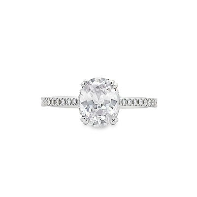 Simon G Jewelry 18 Karat Oval Engagement Ring LR2835
