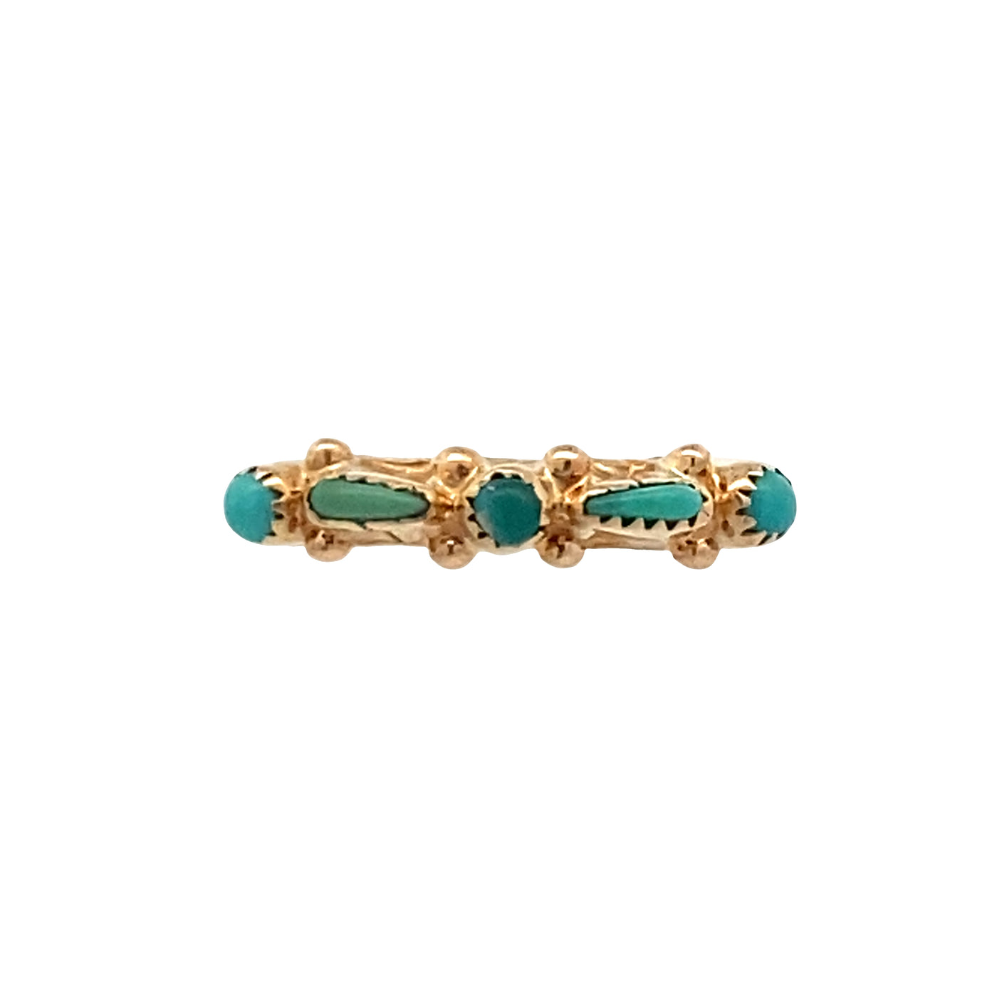 ESTATE Turquoise Ring in Yellow Gold