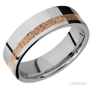 Lashbrook Titanium Designs Wedding Band 7F12OC/MOSAIC-10