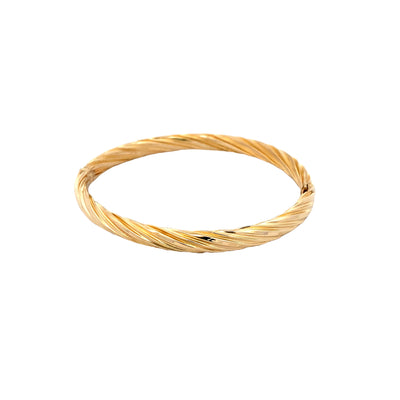 Estate Twist Bangle in Yellow Gold