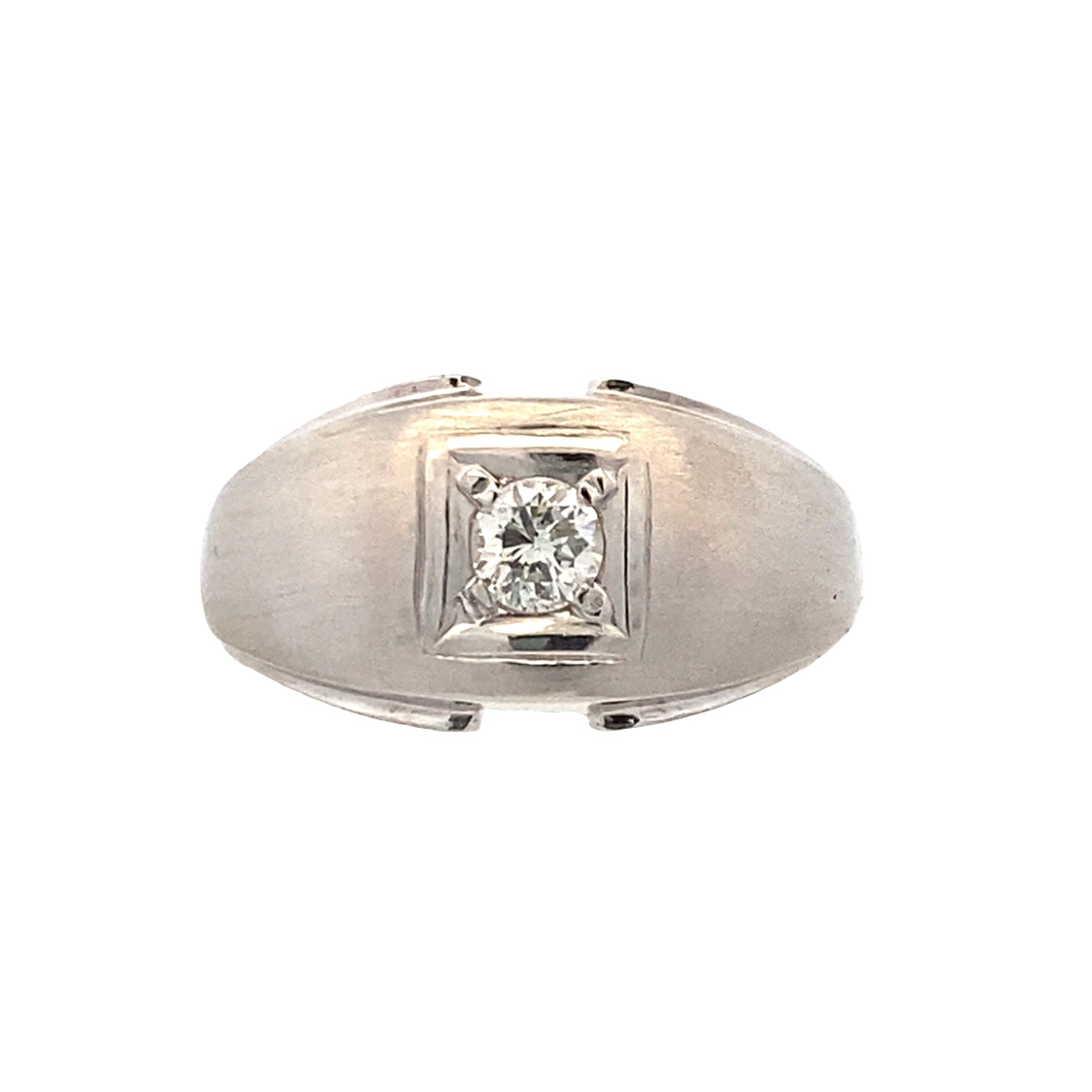 ESTATE Gents Diamond RIng in White Gold