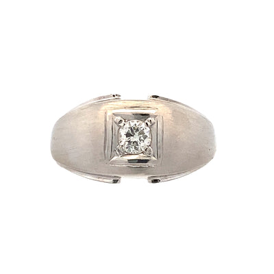 ESTATE Gents Diamond RIng in White Gold