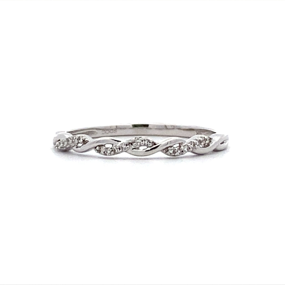 SDC Creations 10 Karat Twist Style Diamond Fashion Ring - Lady's cDD3138-1W