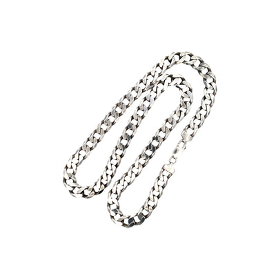 ESTATE 22" Heavy Curb Chain in Silver