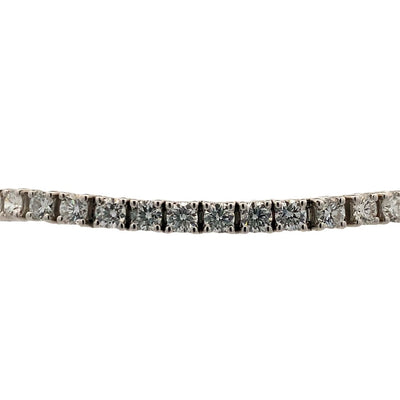 7" LAB-Created 6.0ctw Diamond Tennis Bracelet in White Gold