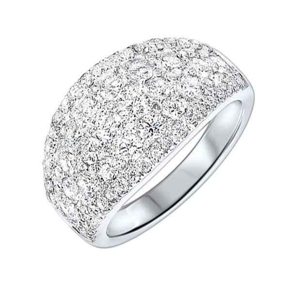 14 Karat Pave' Diamond Fashion Ladies Ring  RG10240-4WB