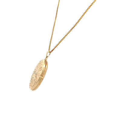 ESTATE Oval Locket in Yellow Gold