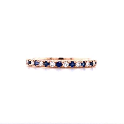 Beeghly & Co. 14 Karat 1/4 Carat Sapphire and Diamond Band BCR-65BSAPPR