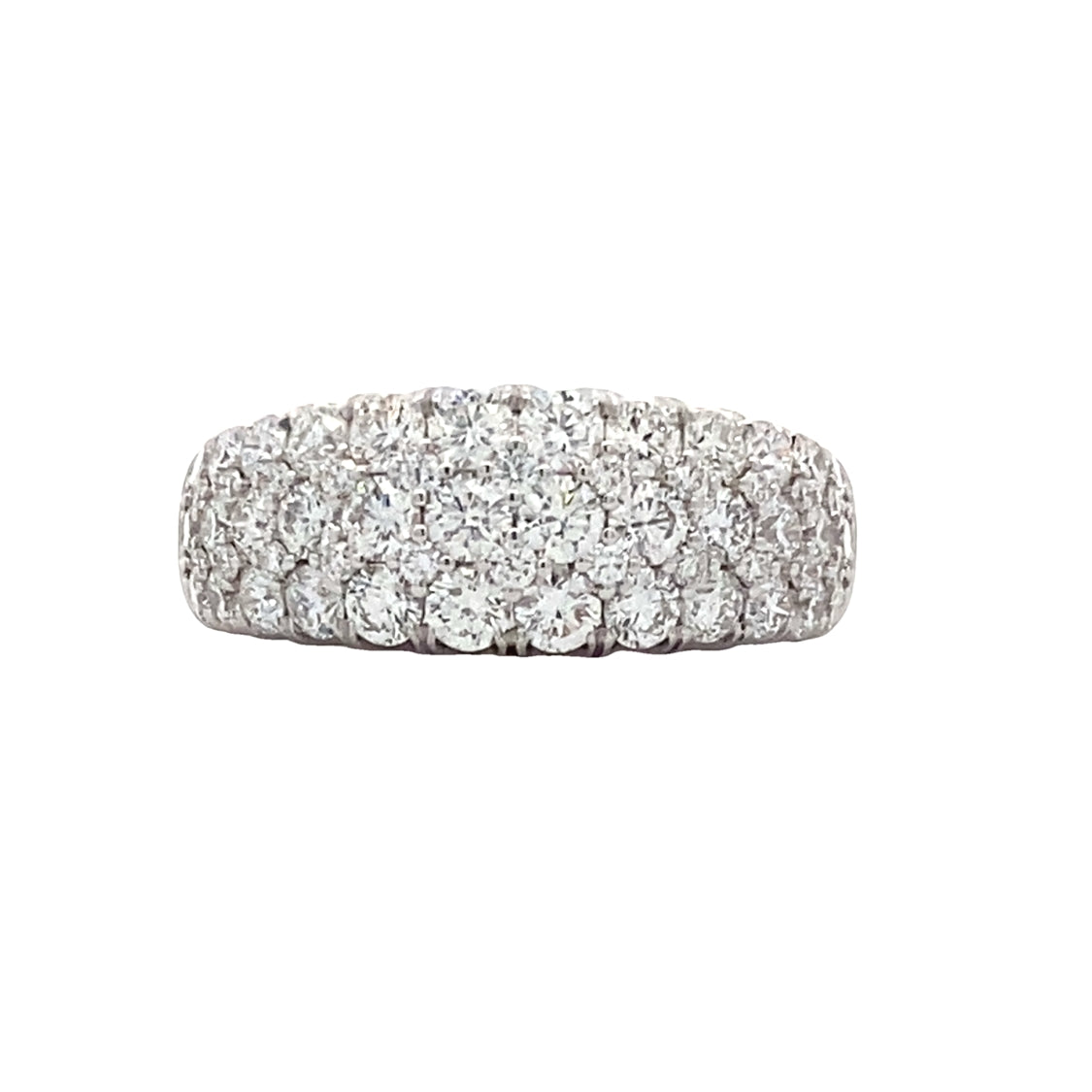 Diamond Pave Ring in White Gold by Simon G