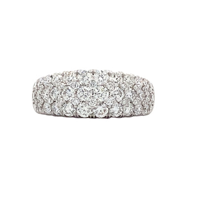 Diamond Pave Ring in White Gold by Simon G