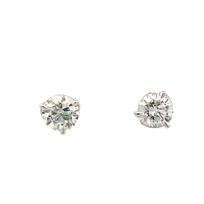 LAB Created Diamond Martini Studs in White Gold