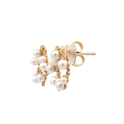 FWP Earrings in Yellow Gold