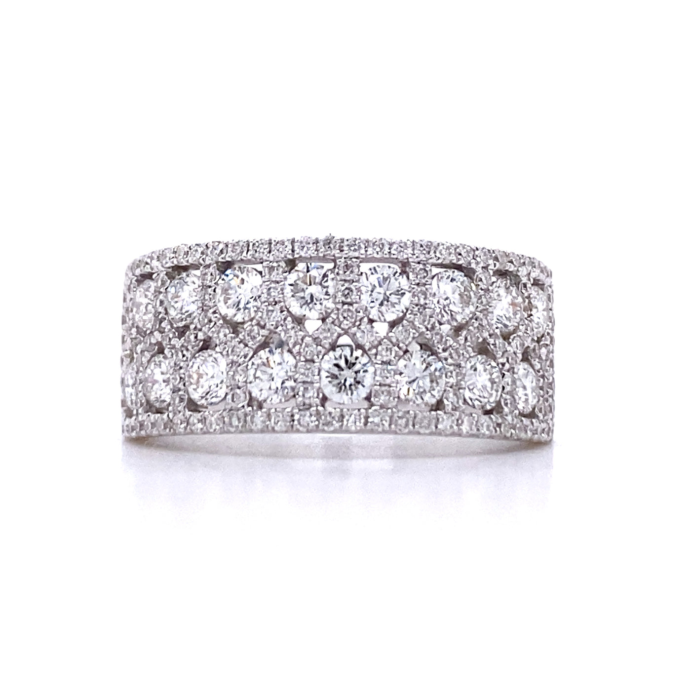 14 Karat Contemporary Style Ring Diamond Fashion Ring - Women's PR1313D