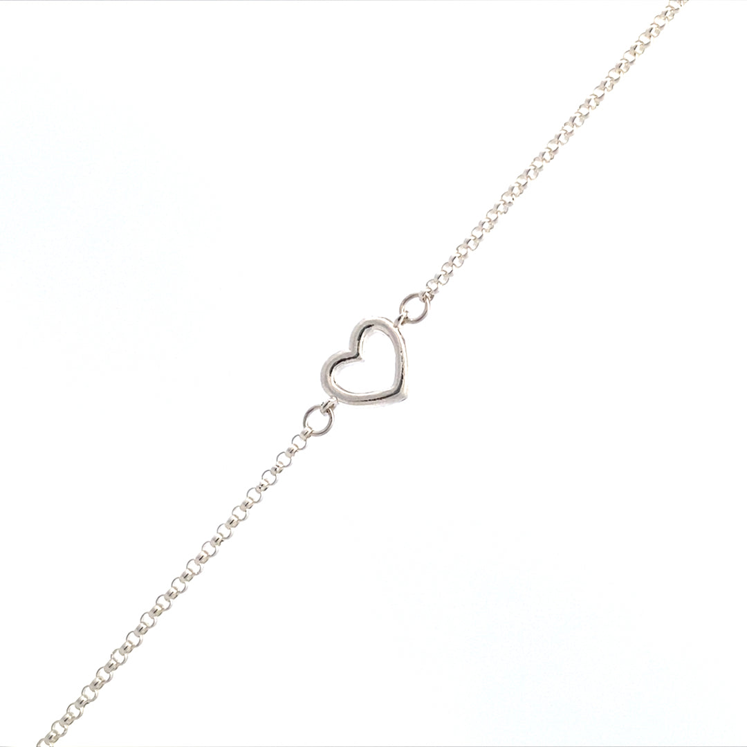 Encircle Sterling Silver Heart Link 2000982:104:S