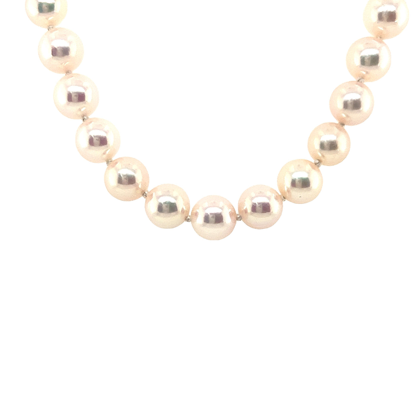 Akoya Pearl Necklace in Yellow GOld by B&C