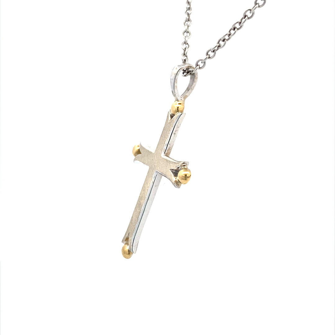 Beeghly & Co. 14 Karat Religious Two-Tone Cross